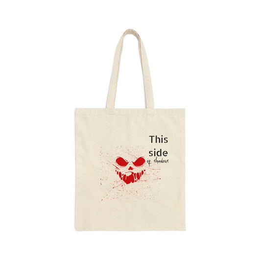 This Side of Shadows Style 1 Cotton Canvas Tote Bag